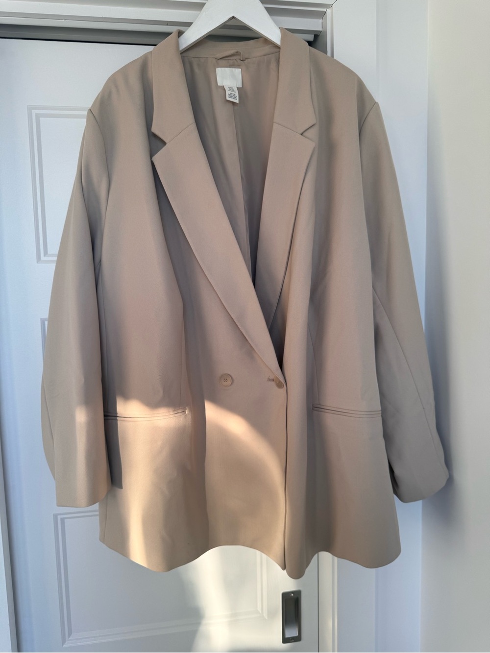 H&M Taupe Oversized Blazer Jacket